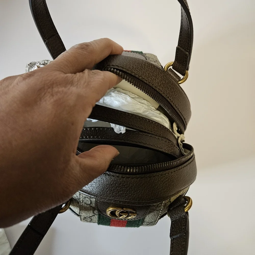 Gucci Ophidia GG Mini Basketball Shoulder Bag - Picture 6 of 12